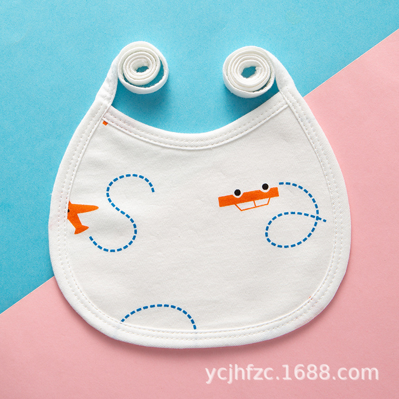 Bebé con cordones a prueba de agua babero recién nacido suministros bebé con cordones bebé babero de algodón