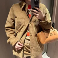 mm home 25ss осенне-зимняя новая вельветовая мужская и женская однобортная хлопковая куртка с лацканами Maillard