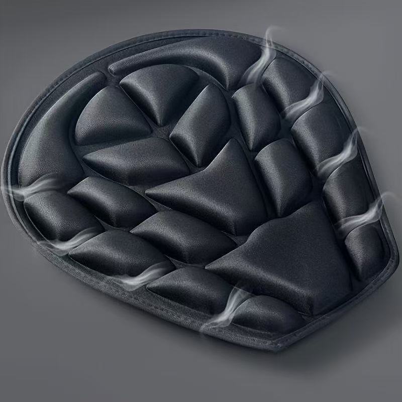 Electric vehicle horn-shaped seat cushion, electric motorcycle 3D shock-absorbing seat cover, heat-insulating and sun-proof, suitable for all seasons and long-distance riding