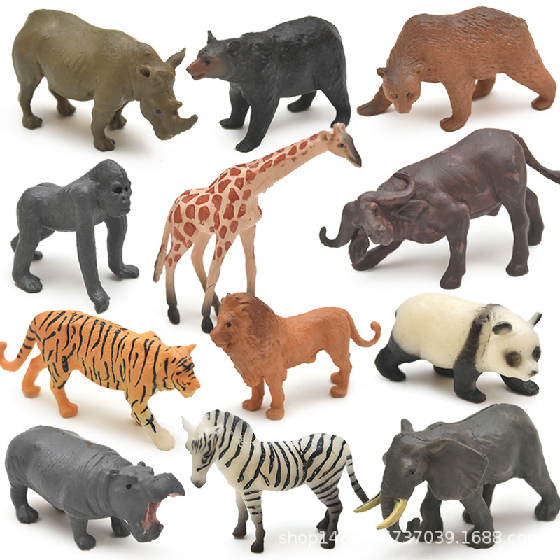 Modelo animal transfronterizo Zoológico para niños dinosaurio juguete traje simulación animal Marina pequeño insecto modelo