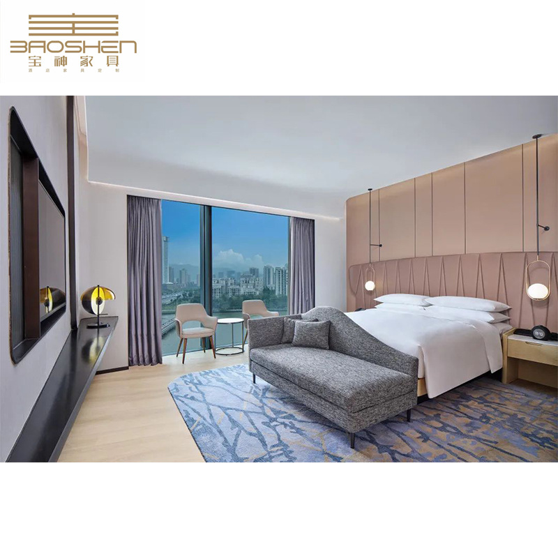 Five-star Hotel Room Bed Supporting Furniture Hotel Apartment Standard Room Public Area Lobby Full Set of Furniture Factory Direct Sales