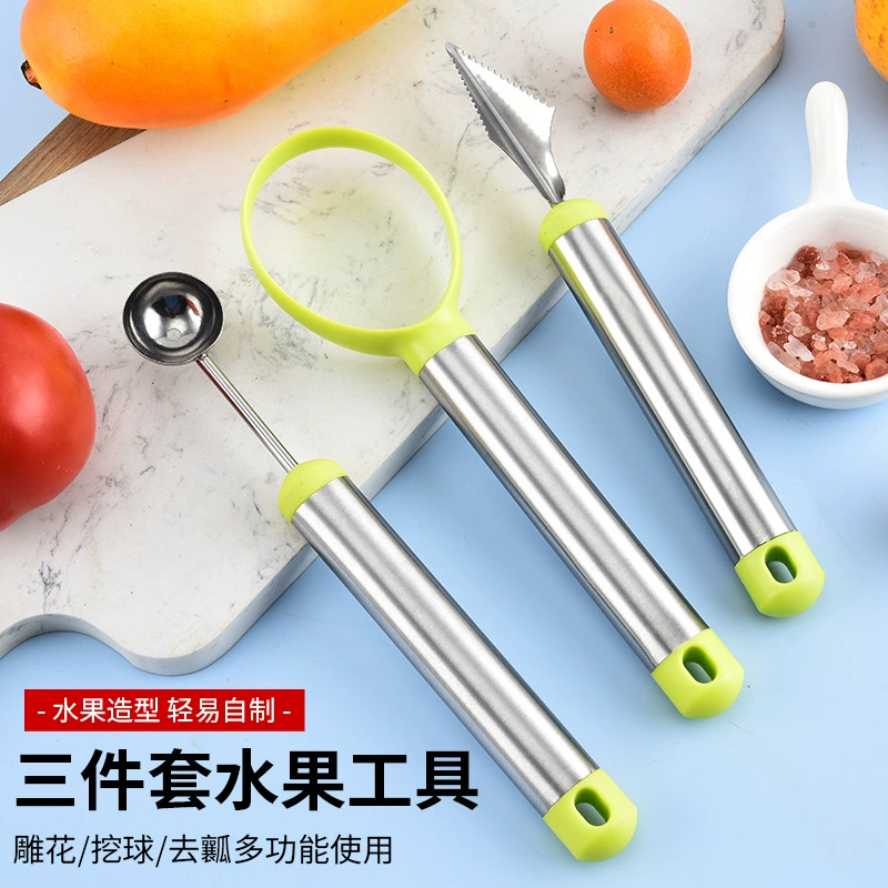 Multifunctional fruit spoon stainless steel for home use