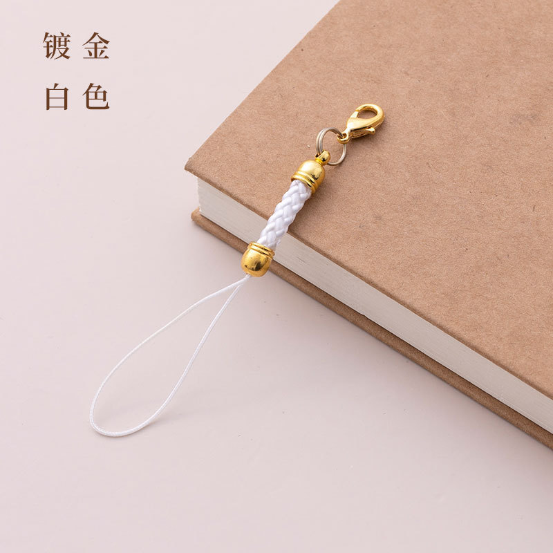 纯色镀金diy材料饰品配件批发配饰挂绳龙虾扣手机吊坠绳子包吊绳|undefined