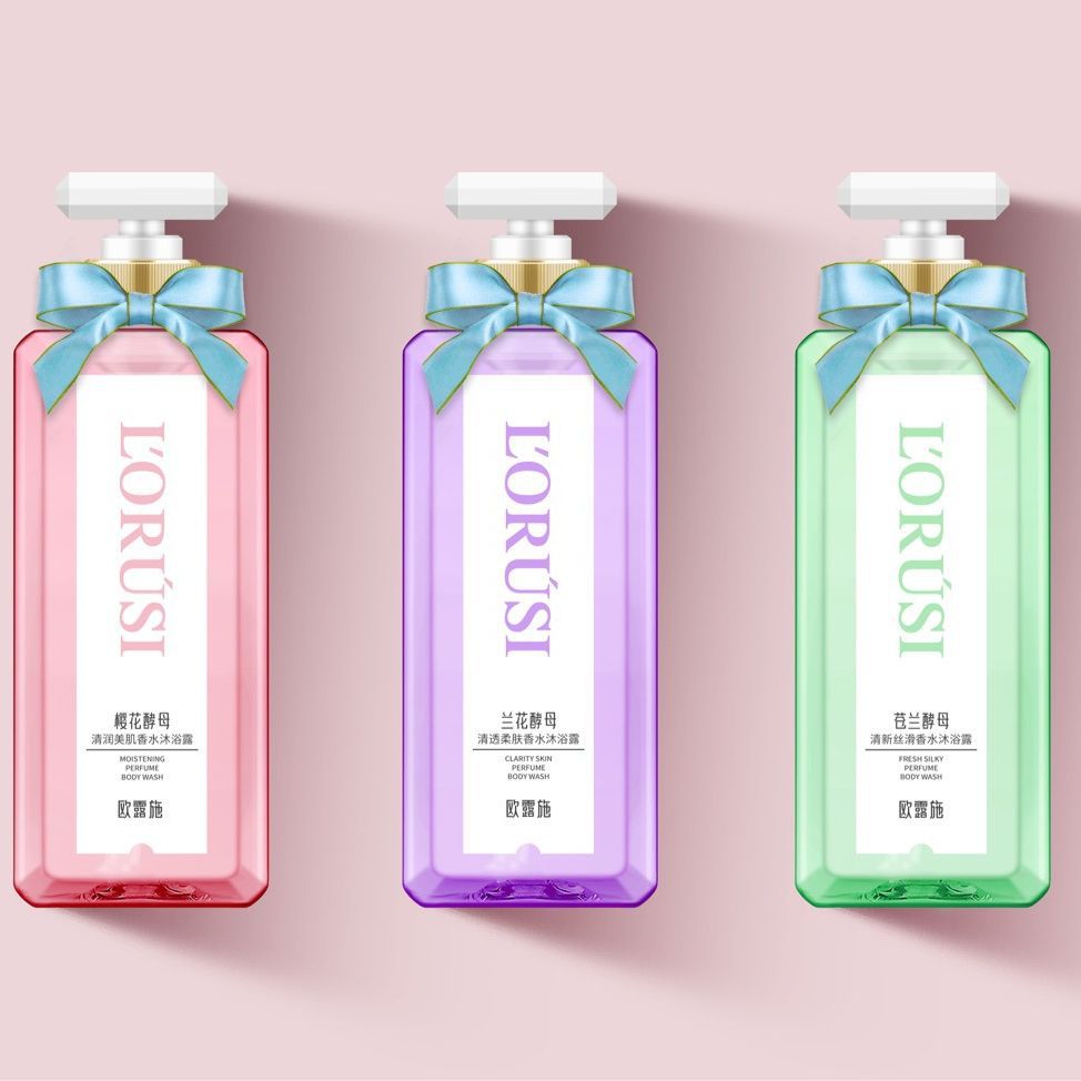 Ou Lu Shi explosions French transparent bottle new fragrance luxury moisturizing cleaning shower gel manufacturers wholesale