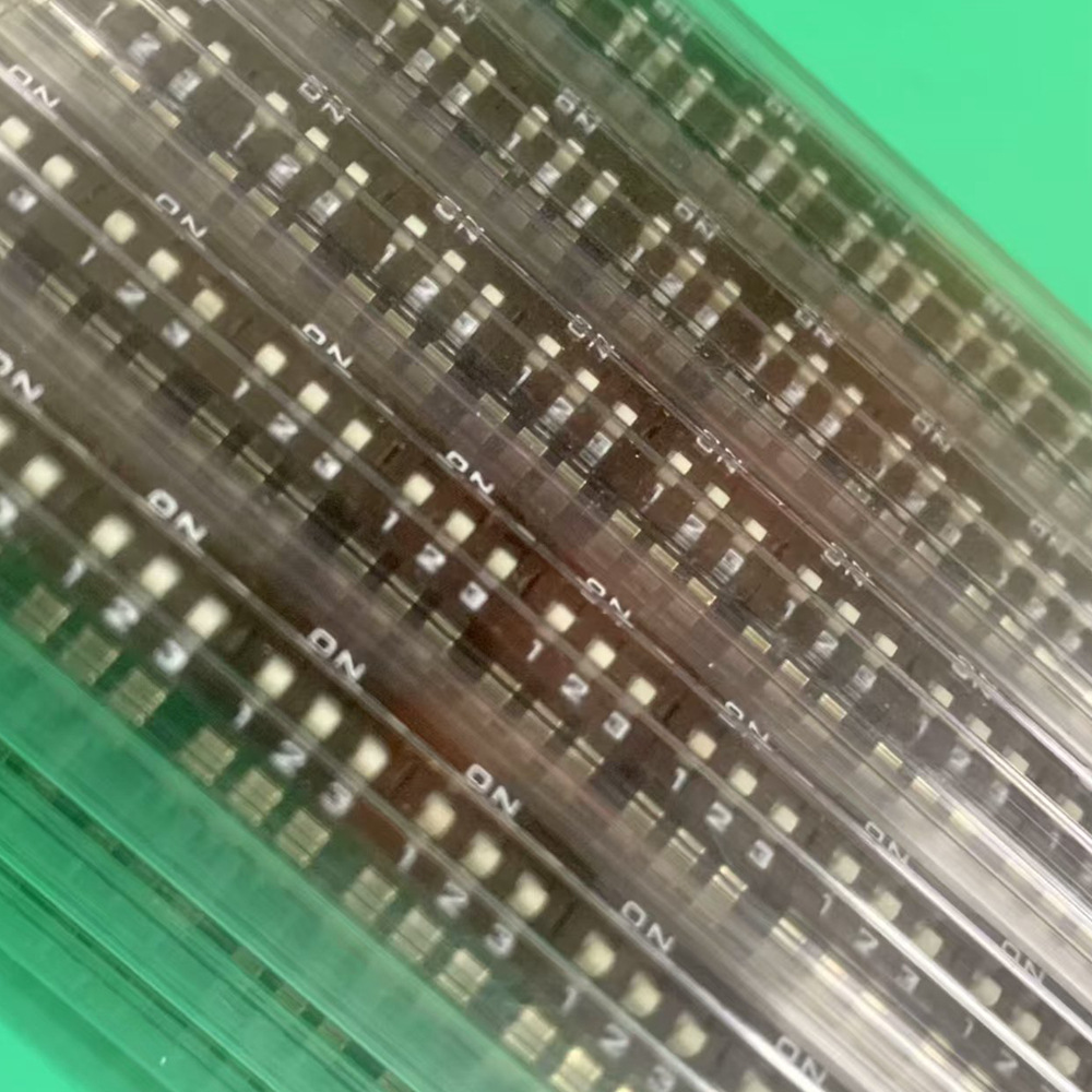 普通2.54mm黑色直插 拨码开关1/2P/3/4P/5P/6P/8P位 插件平拨编码