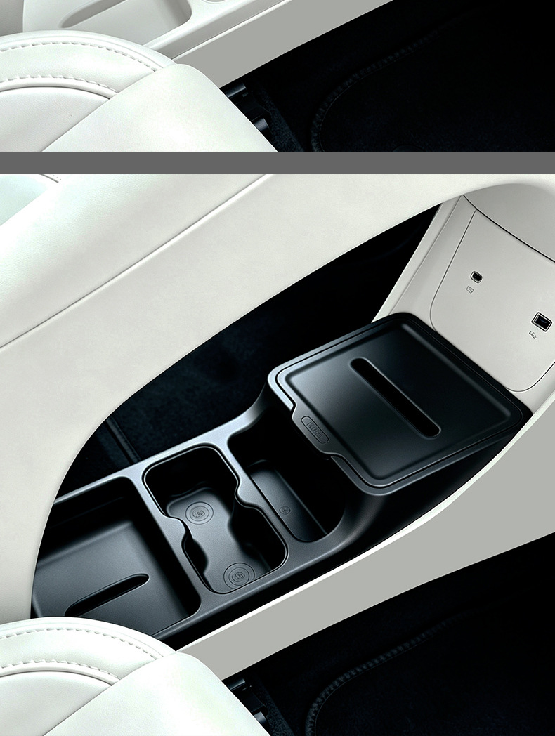 Suitable for 26/27 Geely Xingyue models, upgrade TPE storage box under the center console, interior modification accessories