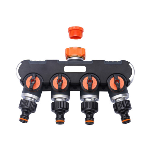 Factory direct sales garden four-way water distributor diverter garden joint garden balcony irrigation water distributor
