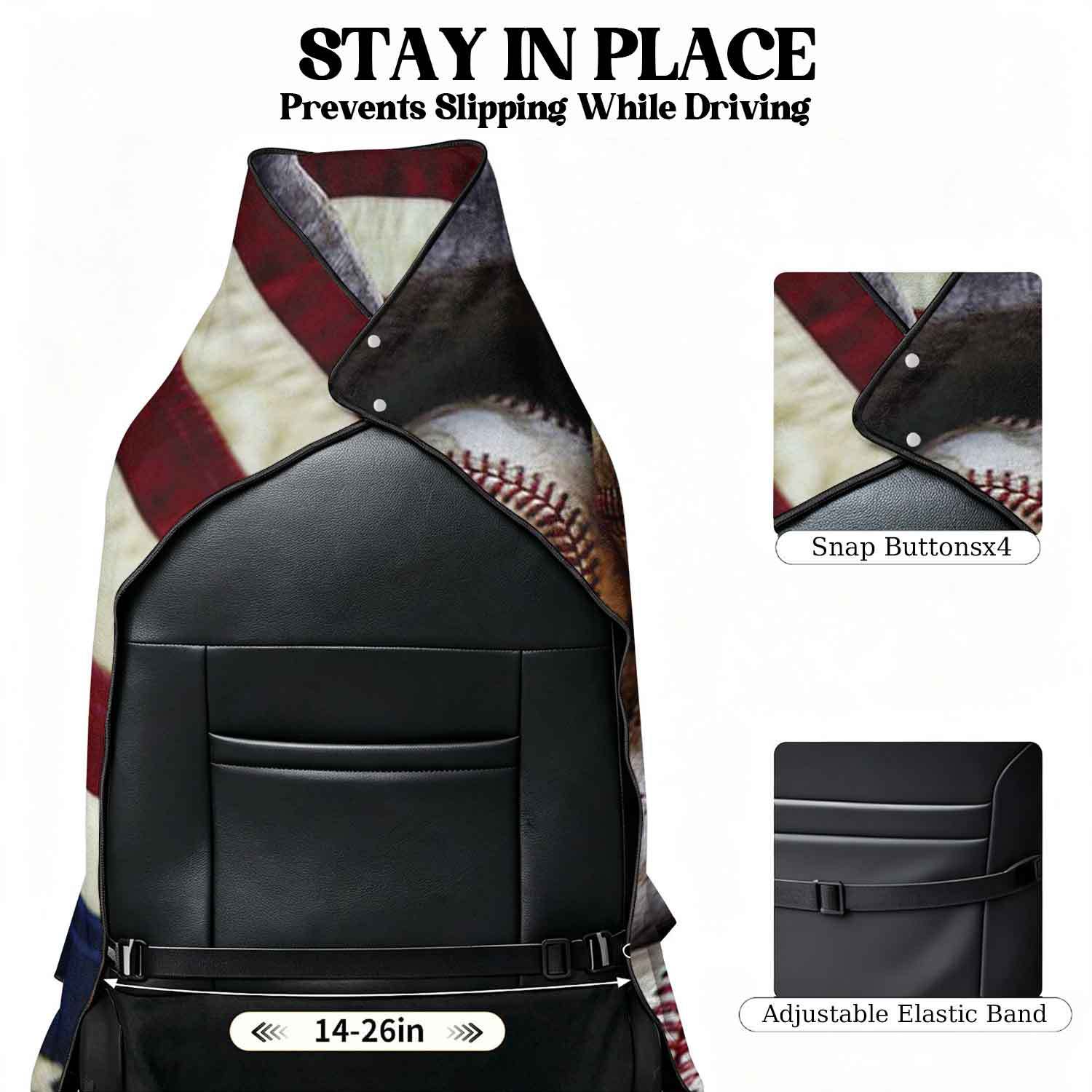 2-piece dual-use car seat cover, ultra-fine fiber, can be used as a beach towel, printed car protective seat cover 13