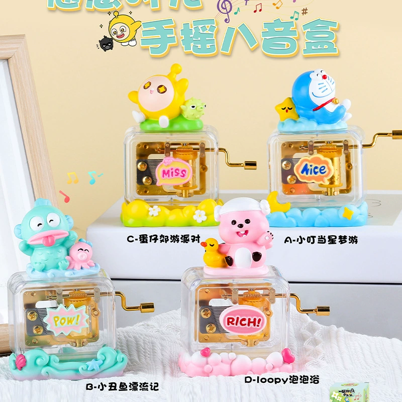 Sanrio, музыкальная коробка мультфильм, минифигура, украшения на стол, подарок на день рождения