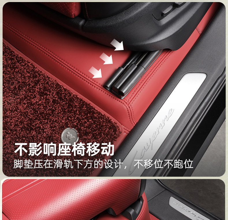 Suitable for Porsche Cayenne, Panamera, Macan 360 aviation soft-cover, custom-made, full-coverage car floor mats