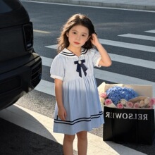源头工厂批发拿货MDD韩版洋气中小女童连衣裙2026新款夏季网红裙