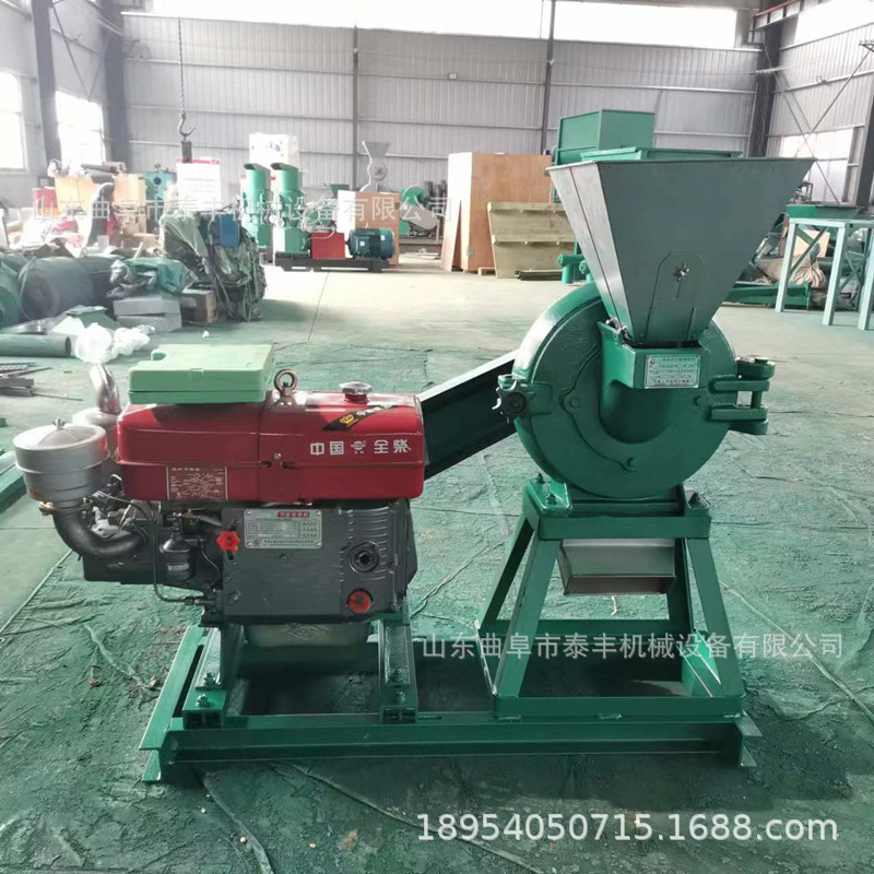 湖南 中草药齿盘粉碎机 自吸除尘碾米磨面机 玉米芯锯末研磨机