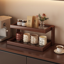 桌面墙壁置物架中古亚克力多层长条餐桌茶具咖啡缝隙挂墙梯形收纳