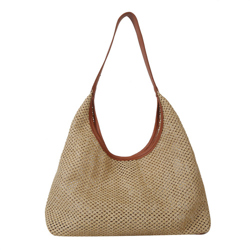 Bags for women summer  new style woven fashion straw bag beach bag large capacity crossbody bag texture shoulder bag