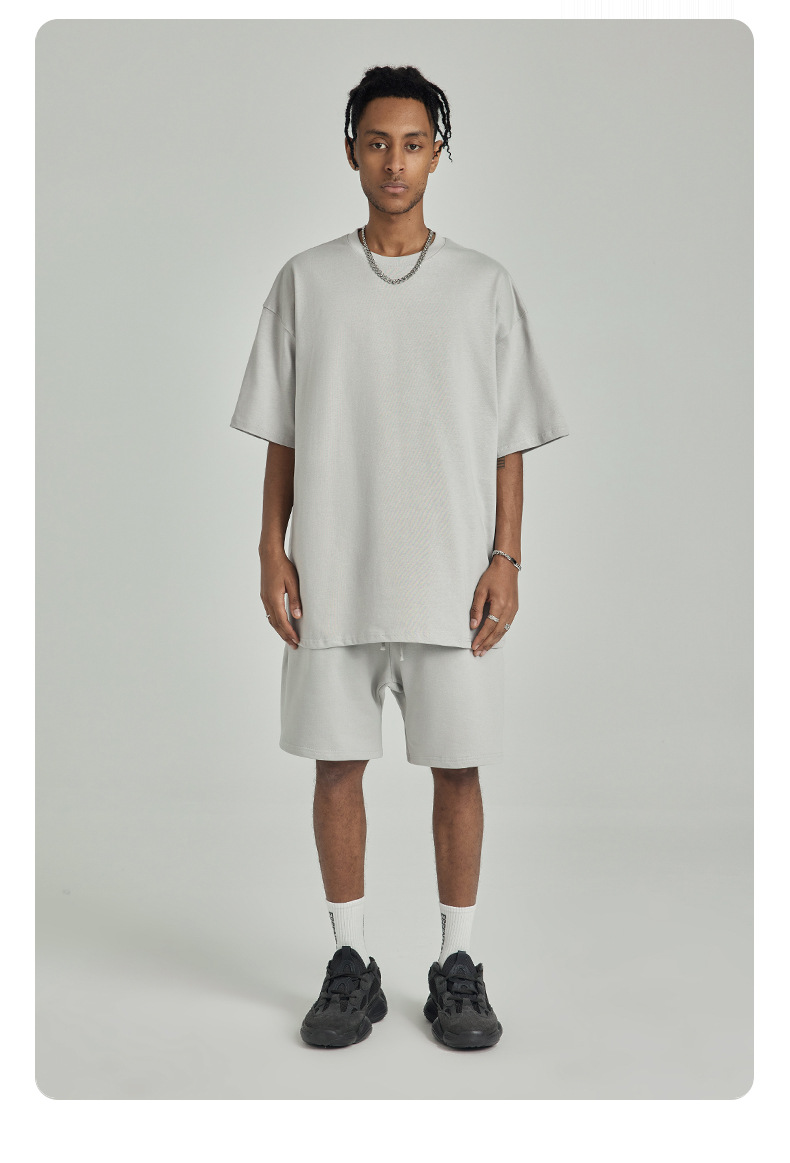 287g Weight Short Sleeve Sleeve Length Pullovers Placket Type Drop Sleeve Sleeve Type Cotton Fabric Type Long Top Length T-shirt Tops Type Daily Occasion Round Neck Neckline Breathable Function Loose Fit Type Solid Color Pattern Summer Season Men's Gender Casual Style Wholesale Men's Casual Solid Color Short Sleeve Men's Tops 1