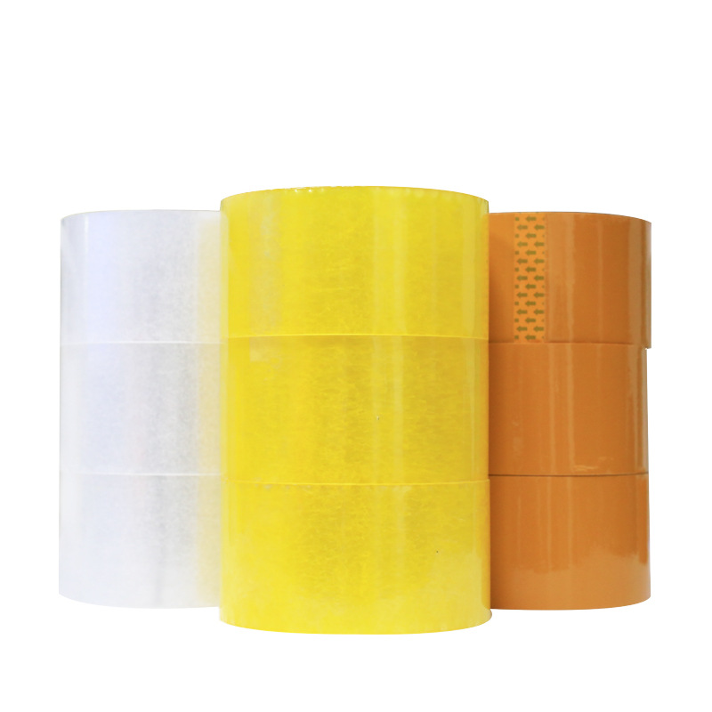 Cinta exprés de suministro directo de fábrica 5.5cm rollo grande ultra ancho, cinta exprés de embalaje transparente amarillo de alta viscosidad