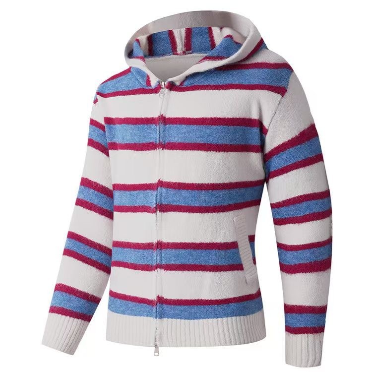 Sombreros de otoño nuevo hombre simple estilo de moda estriado con sombrero suéter de punto casual camiseta de hombre pelo