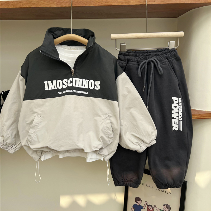 Ragazzi Autunno 2024 American Alphabet Sport Bambini Casual e Bello Esplosivo Strada Largo Scuola Media Cotone_voghion.com