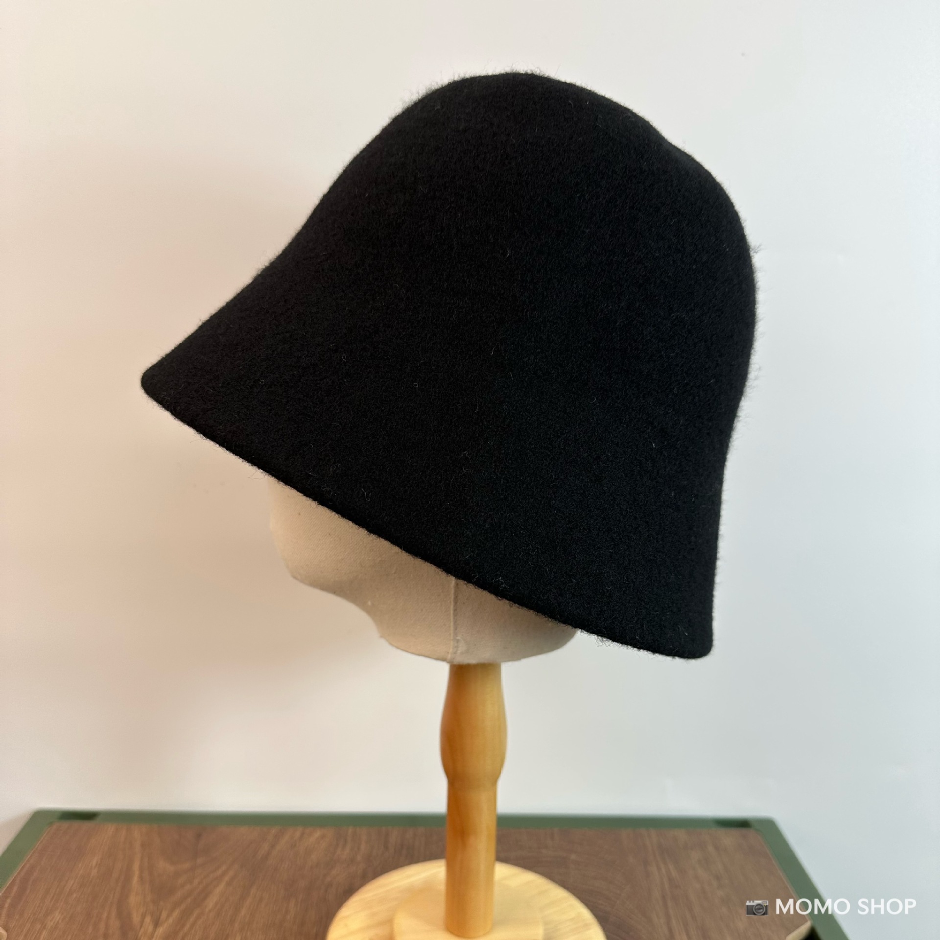 Australian Wool Bucket Hat For Women Autumn Winter Luxury High-End Face-Slimming Warm British Style Hat - Thumbnail 6