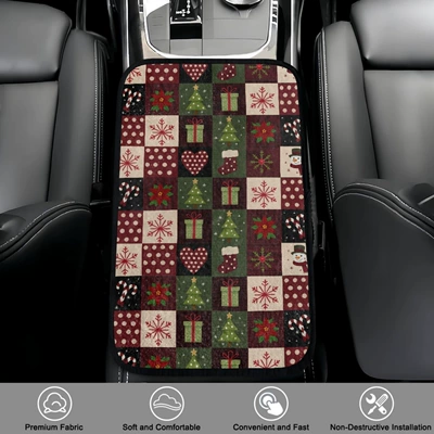 Armrest box pad | Trade Amazon Christmas Flannel Car