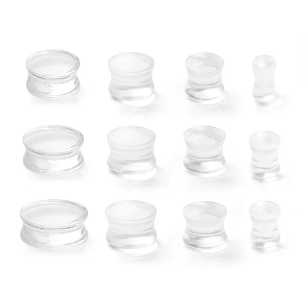 Cross-border e-commerce hot punk men's and women's transparent acrylic pulley drum stick bone stick ear enlargement auricle ear hole jewelry