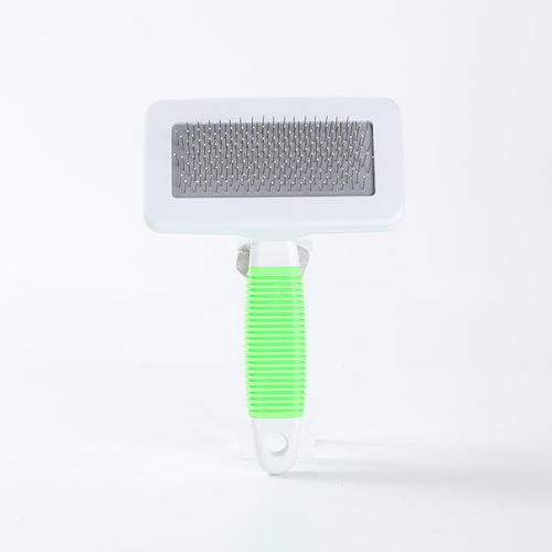 Wholesale Anti-Slip Pet Comb with Wave Rubber Handle, Large Grooming Knot Remover for Dogs and Cats, Cleaning Supplies