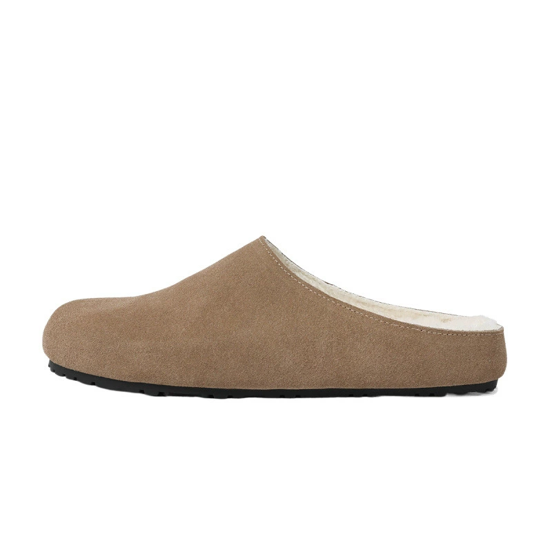 Добавить Magnolia Shoes 2024 autumn and winter new French retro lazy people to kick Muelja cotton baao -headed half -dragging cotton shoes