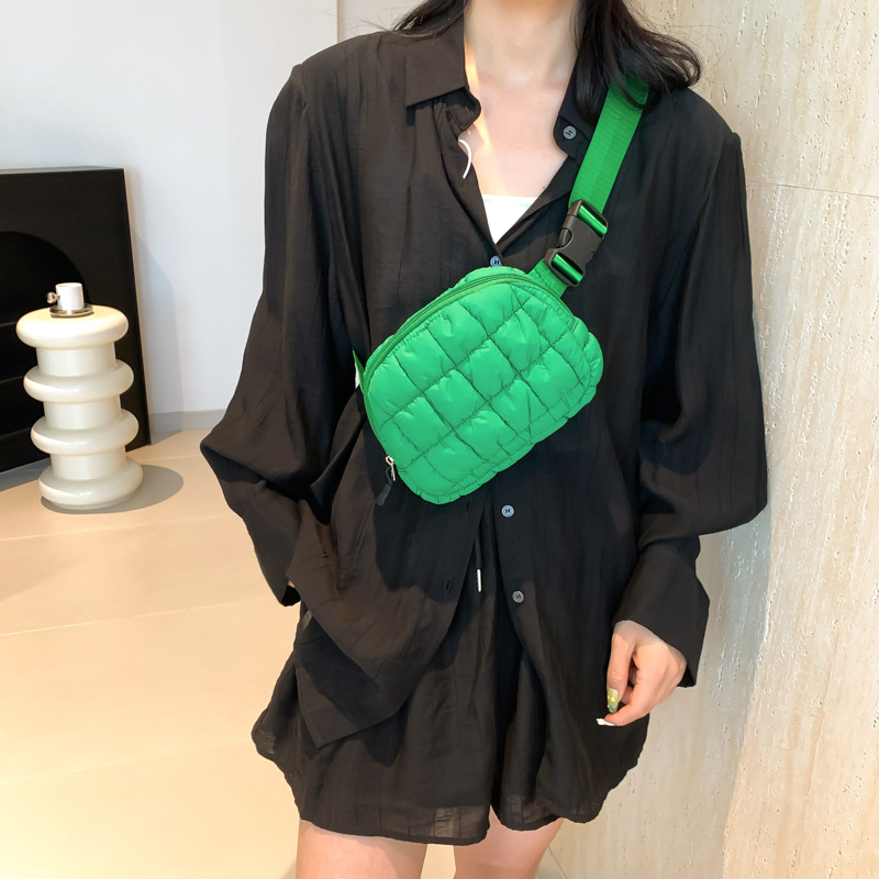 Mochila de cintura, bolso de bicicleta, bolso de color caramelo, bolso de mujer, mochila deportiva al aire libre, bolso de pecho multifuncional, ocio transfronterizo