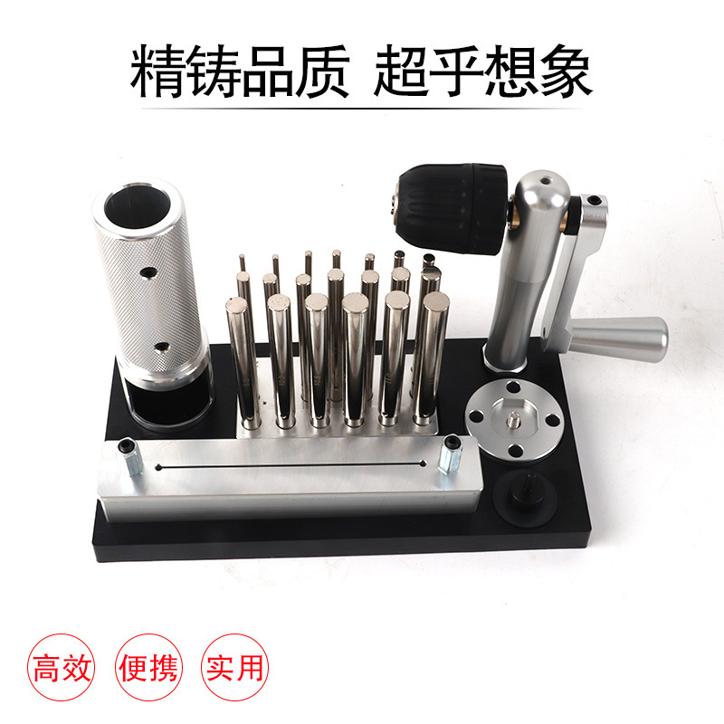 不锈钢拉丝器小型圆管紧线器手摇手动卷线绕丝器首饰项圈工具耐用