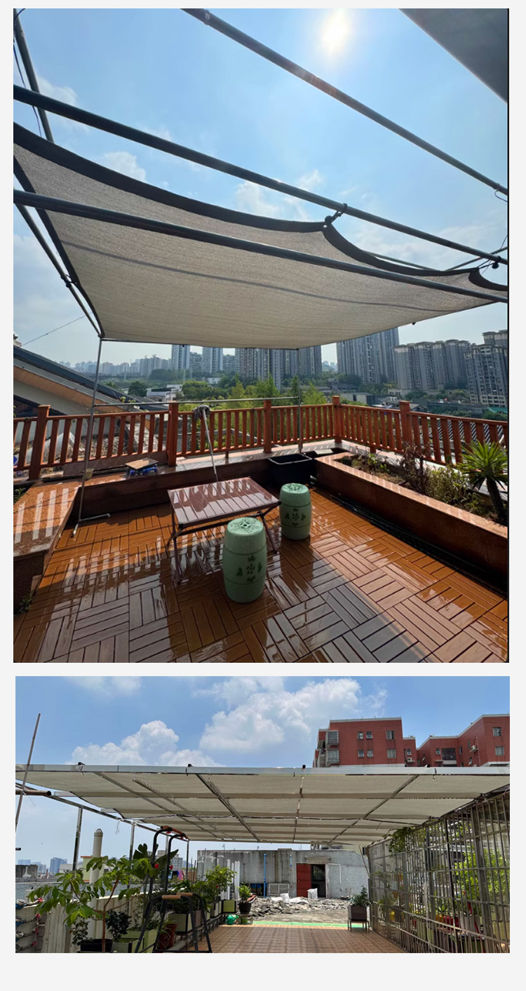 灰色遮阳网包边打孔