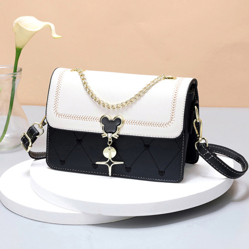 Valentine's Day Women's Shoulder Small Square Bag  Summer New Fashion Versatile Style Niche Girl Heart Gift Bag