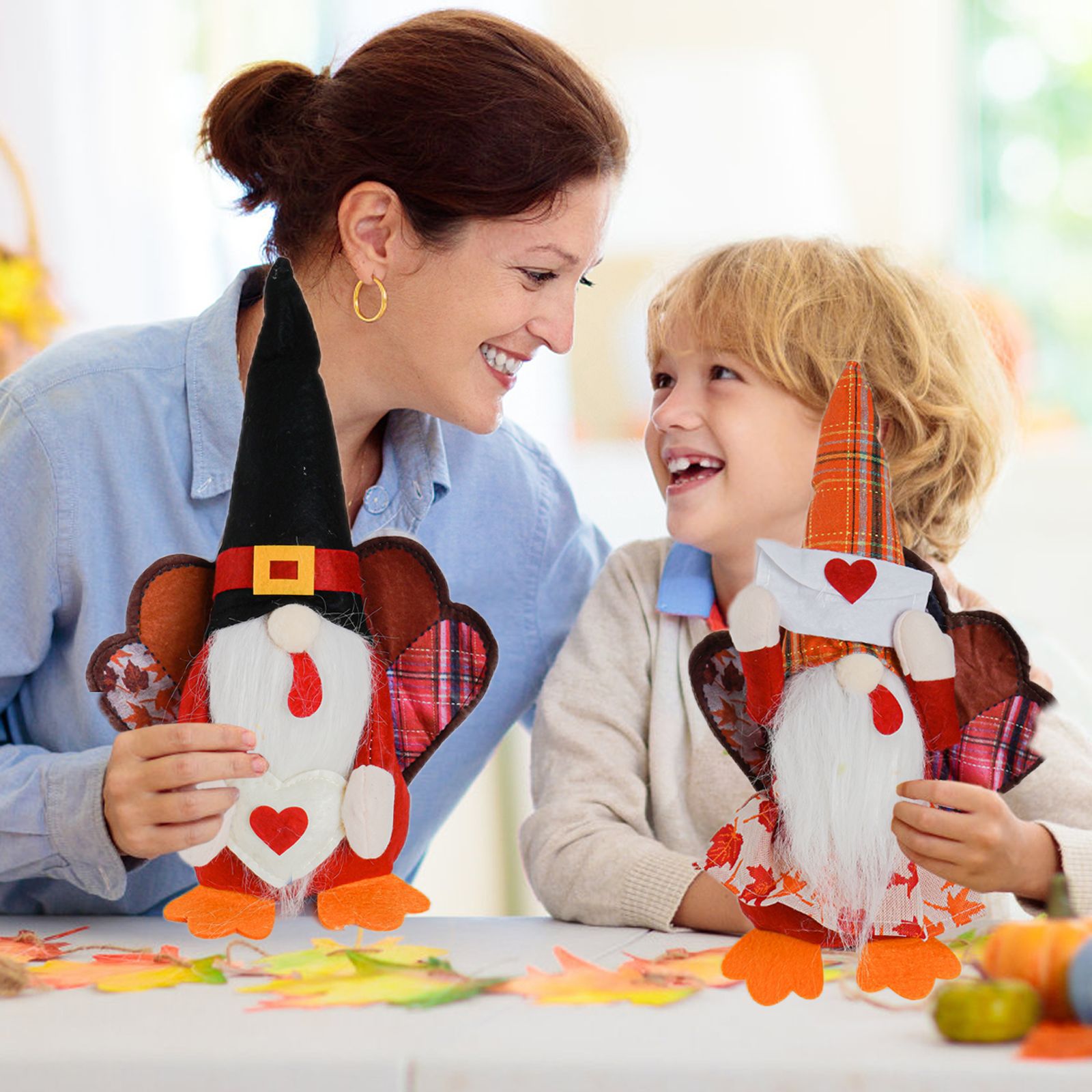 Nuevos productos transfronterizos Día de Acción de Gracias Muñecas sin rostro Festival de la cosecha de otoño Festival de la cosecha Muñecas sin rostro Rudolph Decoraciones