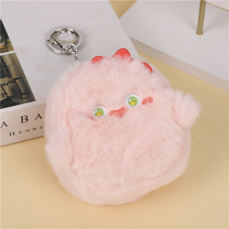 B115 Monster llavero - doble ojo verde en polvo