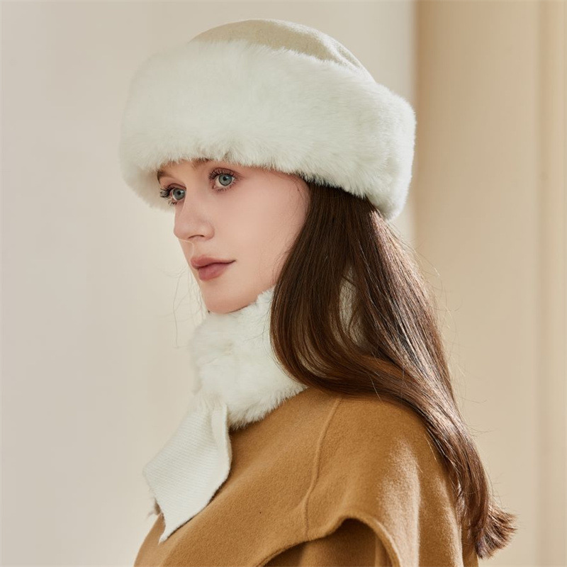 Gorro ushanka y cuello térmico para hombre peluche invierno_voghion.com