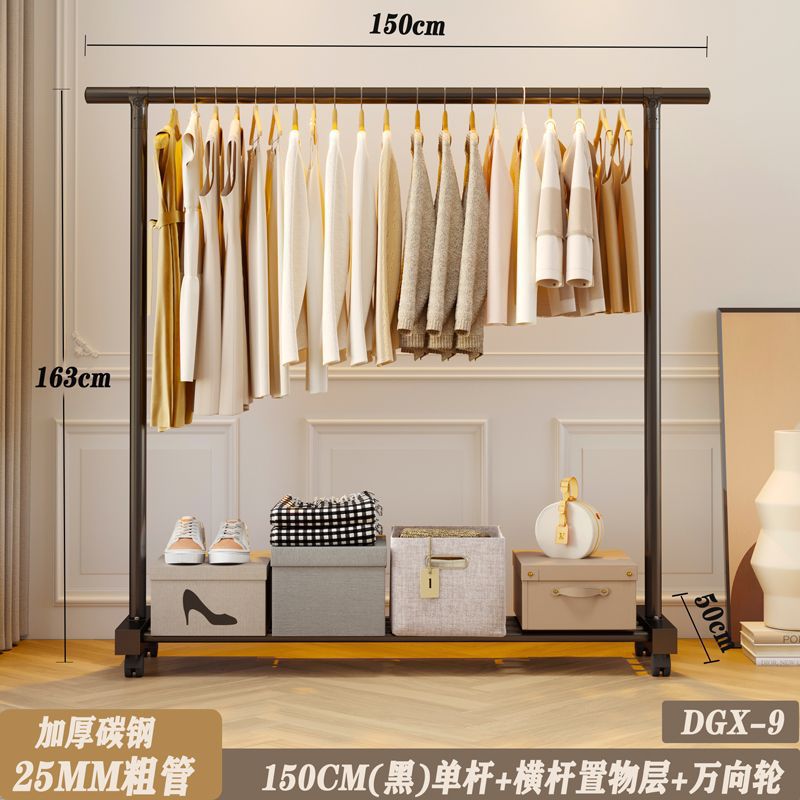 25튜브(블랙)-150cm 싱글폴+휠✦