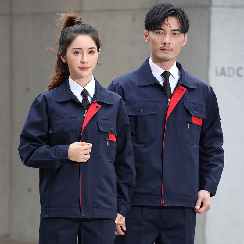 Trajes de trabajo de algodón masculino primavera y otoño grueso desgaste fábrica de ropa de protección laboral taller de soldadura personalizado