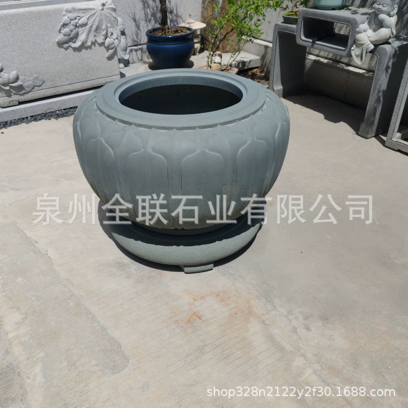 Каменная резьба синего камня лотос аквариум аквариум аквариум с лотосом скульптура внутренний дворик каменная площадь аквариум горшок с деревьями цветочный горшок каменная резьба