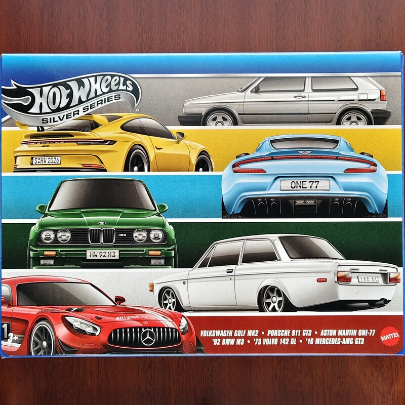 Hot Wheels Loose Packs of European Luxury Cars: Mercedes-Benz 190E, Porsche 911, Volkswagen Golf Mk7 Alloy Sports Cars