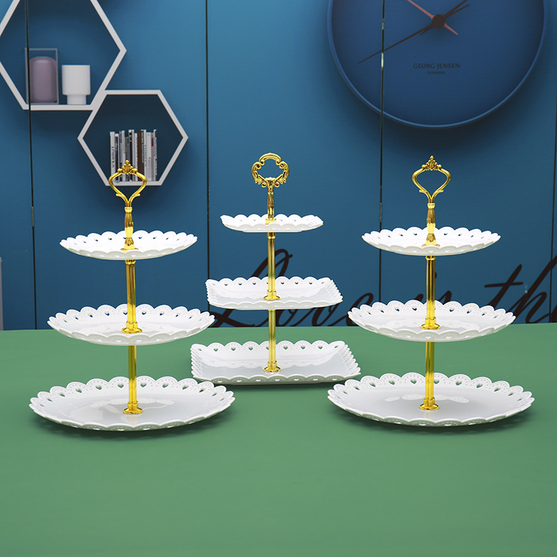 Fiesta de cumpleaños de postres estante de exhibición mesa de comida fría mesa de té bandeja de pasteles de bocadillos estante de postres de boda decoración