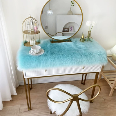 Car Carpet – Tablecloth - light-blue-4040cm-square