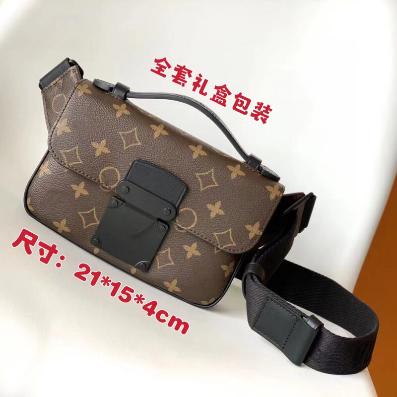 European and American Fashion New Chest Bag Men's Chest Bag Flip Waist Bag Sports Waist Bag Classic Presbyopic Shoulder Crossbody Bag