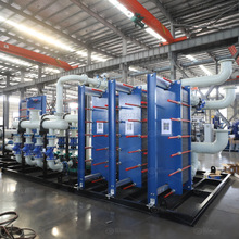 板式换热器机组办公楼用集中供暖水水热交换器集装箱换热站厂家