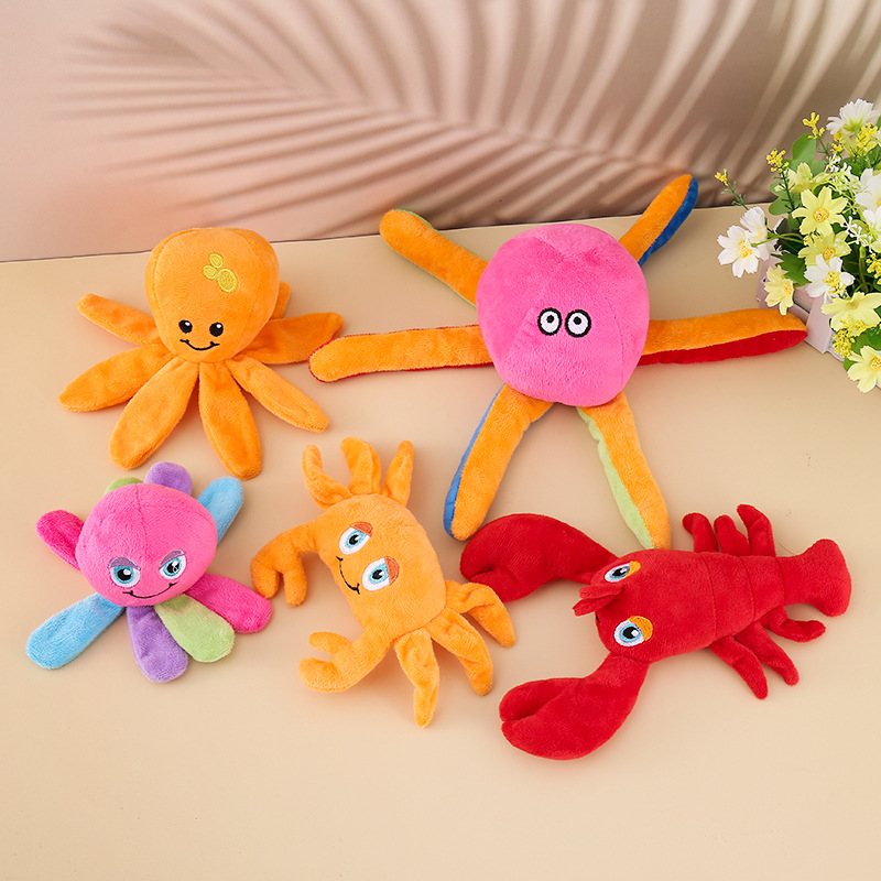 Nuevos juguetes de perro transfronterizos sonidos molar dientes suministros para cachorros perros corky juguetes de peluche al por mayor image 3