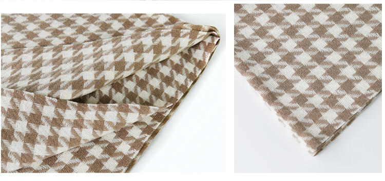 Qianniao Donna Autunno e Inverno 2023 Nuova Sciarpa scozzese Imitazione Cashmere Scialle caldo Avvolto con collo alla moda_voghion.com