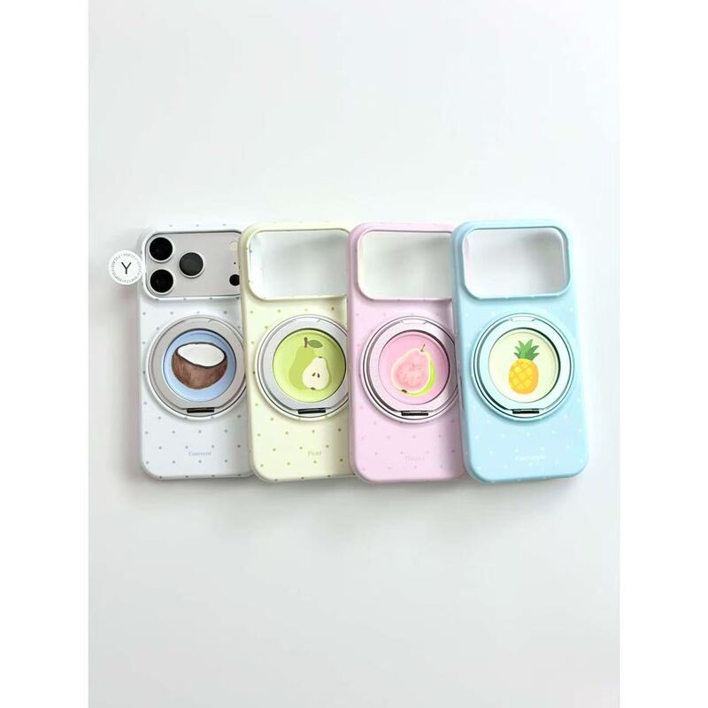 Support Shell·Ins-Style Summer Fruit Collection Half-Pack Hard Phone Case Suitable for iPhone 17/16/15 Anti-Drop