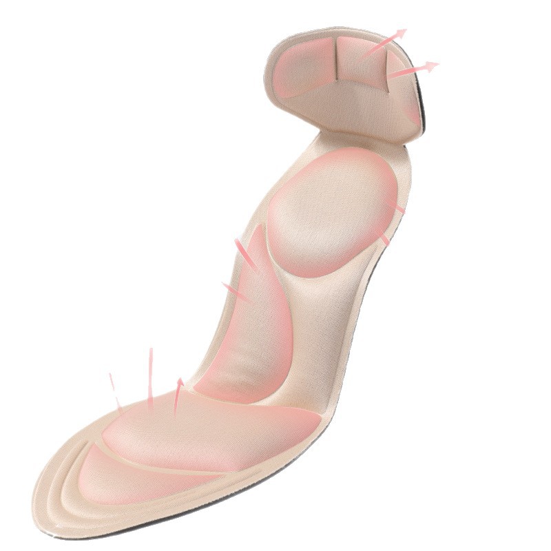 zapatos de tacón alto anti-artillo de cabeza redonda puntiaguda para mujeres no se cansan zapatos de pie grandes y pequeños anti-dolor almohadilla de talón posterior