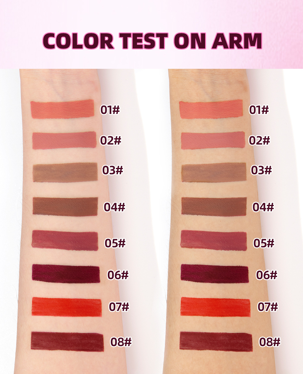 QIBEST Cross-border Smooth matte Lip Gloss, non-stick, non-fading, waterproof, moisturizing and long-lasting matte lip gloss undefined