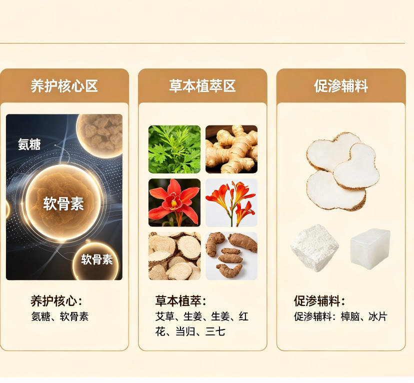 Graphene Glucosamine Warm Patch Mugwort Herbal Topical Body Patch for Massage and Wellness quality and texture