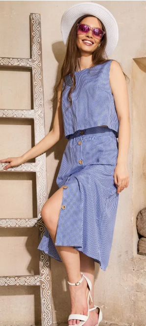 파란색 격자 무늬