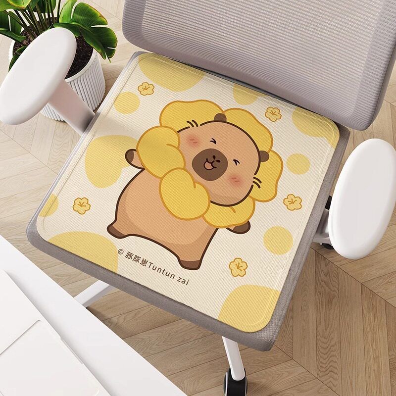 Kapibara Universal Cooling Mat Seat Cushion Ice Silk Summer Chair Cushion Office Cushion Car Seat Cushion